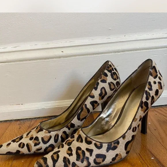 Leopard Print Nine West Women's Heels - Picture 2 of 4